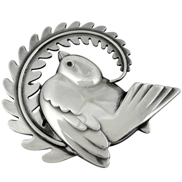 ジョージジェンセン Georg Jensen バードモチーフ ブローチ 鳥