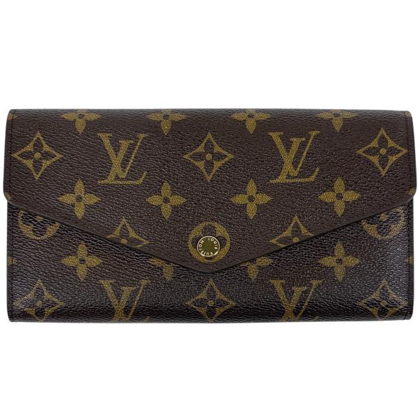 【美品】ルイヴィトン モノグラム ポルトフォイユ サラ正規品 長財布 ブラウン LOUIS VUITTON（ルイ・ヴィトン） ポルトフォイユ サラ 長財布