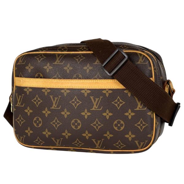 ルイ・ヴィトン Louis Vuitton リポーターPM 斜め掛け ショルダーバッグ モノグラム ブラウン M45254 レディース 中古