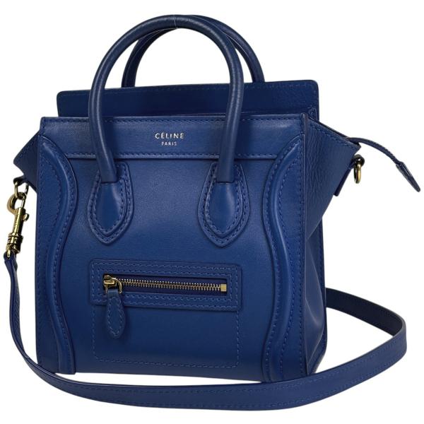 美品　CELINE ラゲージ ナノ 2way ショルダーバッグ CELINE（セリーヌ） ラゲージ ナノショッパー 2WAY ハンドバッグ