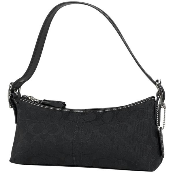 COACH（コーチ） シグネチャー ショルダーバッグ キャンバス ブラック