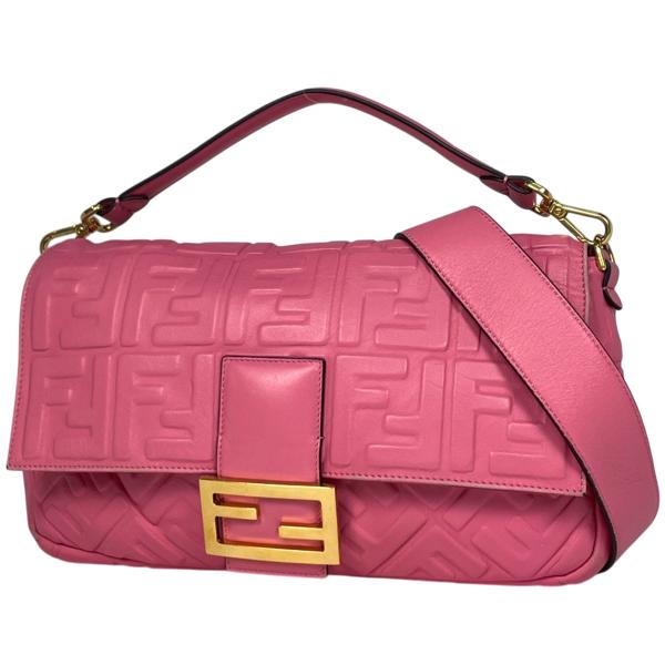 FENDI（フェンディ） ロゴ ショルダーバッグ 2WAY ハンドバッグ ズッカ