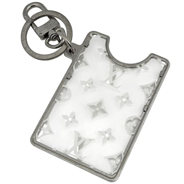 【月末SALE】Louis Vuitton ポルトクレホワイトレザー キーホルダ LOUIS VUITTON（ルイ・ヴィトン） ポルトクレ LVプリズ キーホルダー