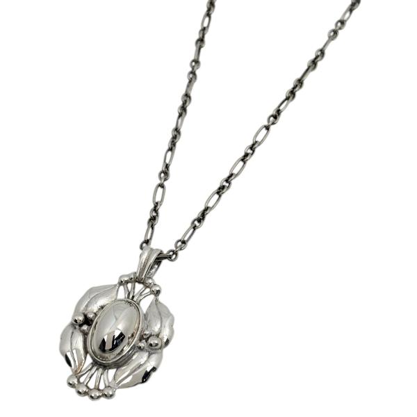 ジョージジェンセン Georg Jensen ネックレス 2000 ヘマタイト シルバー925 シルバー レディース 中古