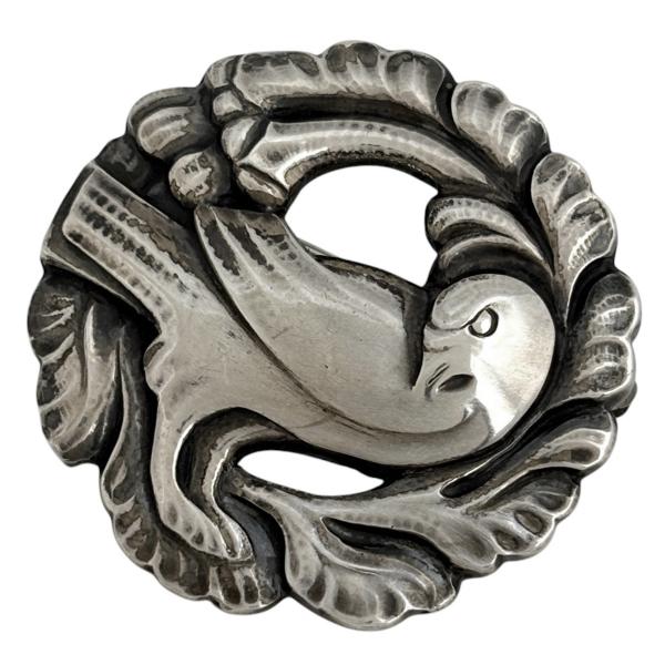 ジョージジェンセン Georg Jensen バードモチーフ ブローチ 134