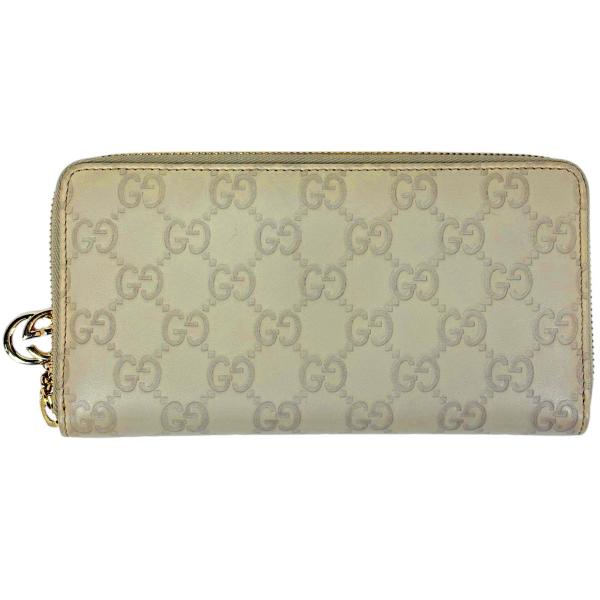 GUCCI（グッチ） グッチシマ ラウンドファスナー 長財布 GG柄