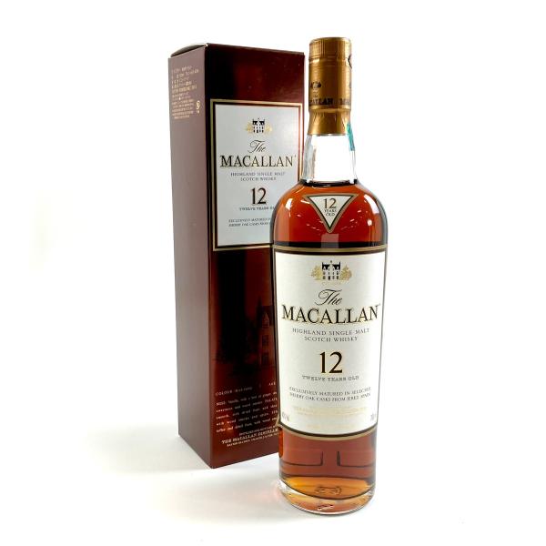 稀少 The Macallan 12年 旧 シングル700ml 6本 化粧箱付き マッカラン MACALLAN 12年 シェリーオークカスク 旧 700ml スコッチ