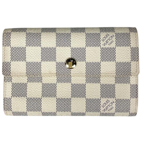 ルイヴィトン ダミエアズール ポルトフォイユ アレクサンドラ 三つ折り財布 白系 LOUIS VUITTON（ルイ・ヴィトン） ポルトフォイユ アレクサンドラ 三