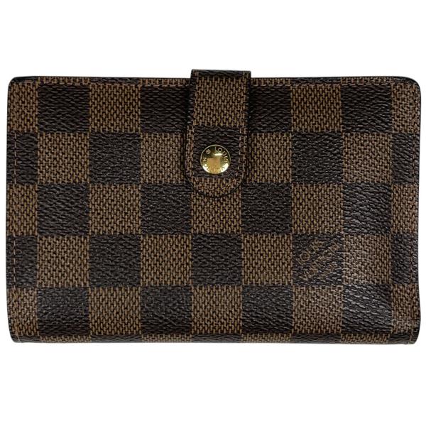 ルイヴィトン ダミエ ポルトモネ ビエ ヴィエノワ 2つ折り財布 がま口 茶色 LOUIS VUITTON（ルイ・ヴィトン） ポルトモネ ビエ ヴィエノワ 二