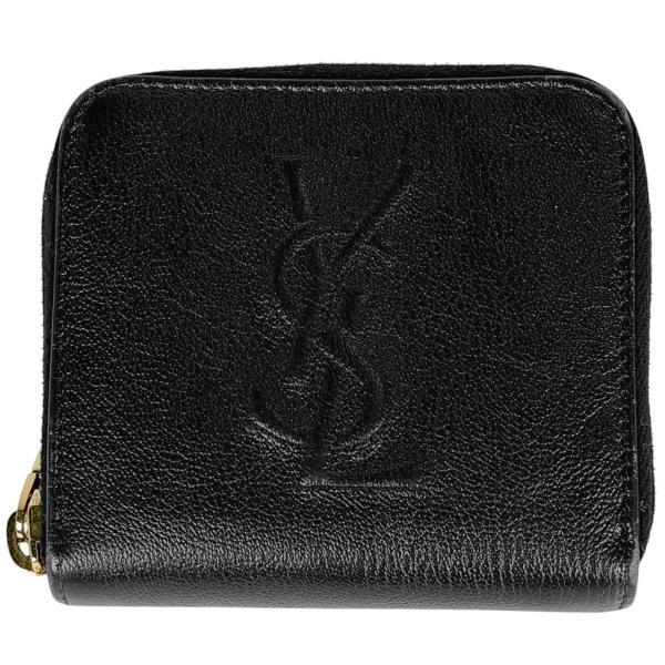 新品　未使用　イヴ・サンローラン　長財布　折り財布　レザー　ブラック Yves Saint Laurent（イヴ・サンローラン） 二つ折り財布 レザー