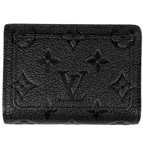 ルイヴィトン モノグラム アンプラント ポルトフォイユ クレア 折り財布 黒 LOUIS VUITTON（ルイ・ヴィトン） ポルトフォイユ クレア 二つ折り財布