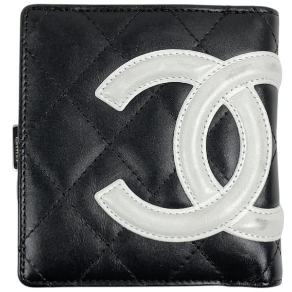 CHANEL（シャネル） 二つ折り財布 カンボンライン ココマーク レザー
