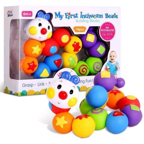 嵌め込みつみき13pcs 世界でものある赤ちゃん用ボールブロック13ピースセットです。幾何学的なデザイン、小さな手でも握りやすくなっています。そして虹色を基本としたグラデーションは鮮やかで、そのまま様々なおもちゃやギアに幅を広げています♪安...