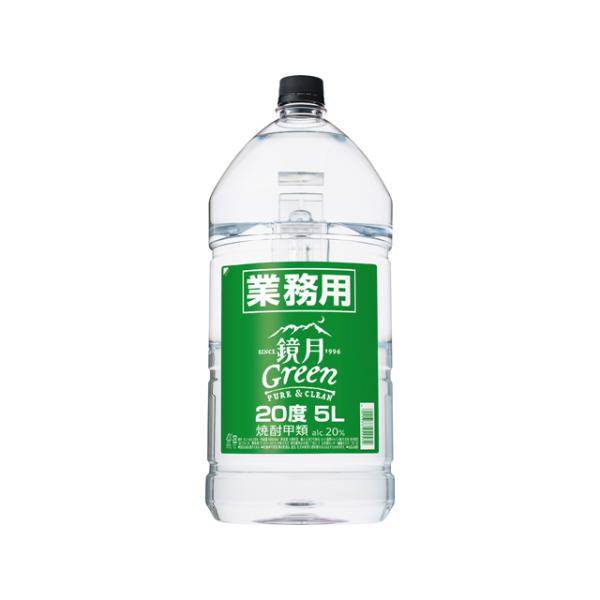 送料無料(九州・沖縄除く) 鏡月２０度 ５Ｌ 5000ml 4本(1ケース)