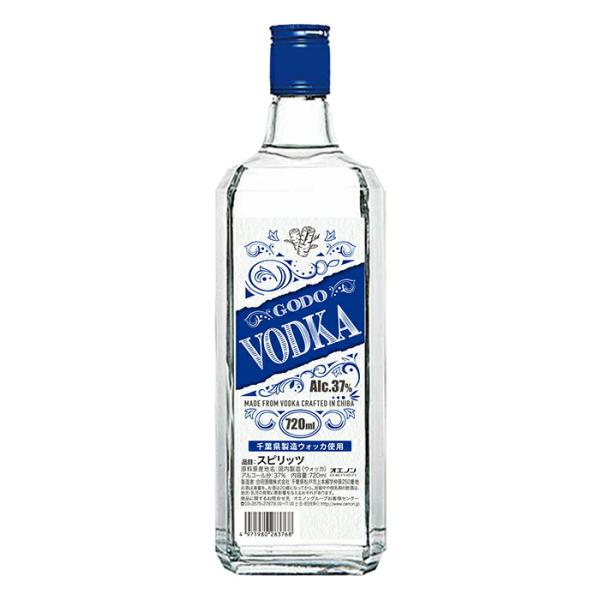 合同酒精の造るウォッカ【12本まで1梱包で発送】合同酒精 GODO ウォッカ 37度 720ml