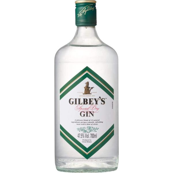 ギルビー家秘伝のレシピで造られているジン【12本まで1梱包で発送】キリン ギルビージン 47.5度 700ml