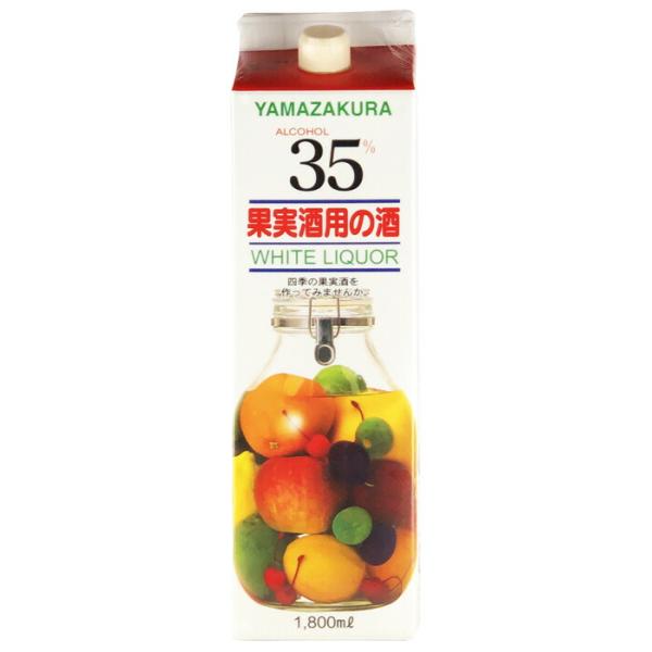笹の川酒造 山桜 ヤマザクラ ホワイトリカーパック 35% 1800ml 1.8L