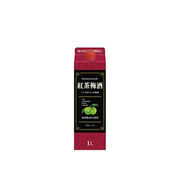 【６本まで１梱包で発送】中埜　国盛　紅茶梅酒パック　１．０Ｌ
