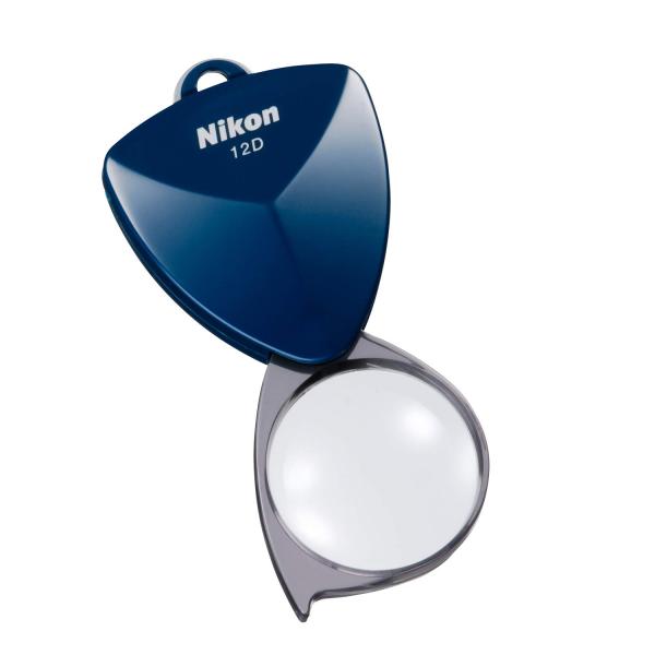 Nikon 携帯型拡大鏡 ニューポケットタイプルーペ12D(3倍) ミッドナイトブルー N12DMB (日本製)
