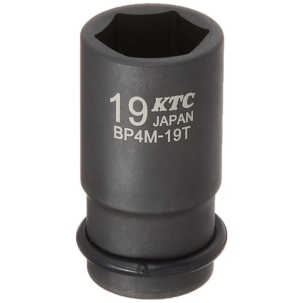 京都機械工具(KTC) 12.7mm (1/2インチ) インパクトレンチ ソケット (セミディープ薄肉) 19mm BP4M19TP