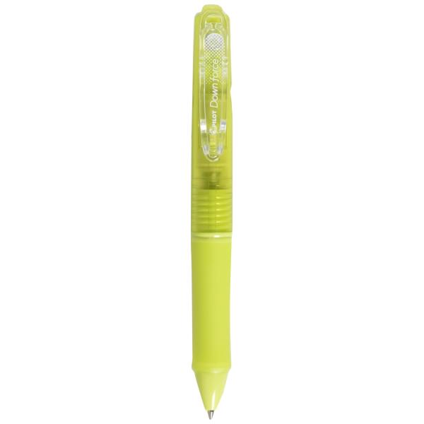 PILOT　抗菌　加圧ボールペン　Down force ダウンフォース 0.7mm　黒インキ (CSG　クリアソフトグリーン)