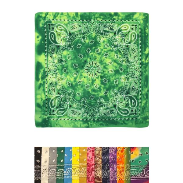 [TERTIS] ターティス バンダナ 大判 ペイズリー柄 54x54cm bandana おしゃれ 三角巾 ハンカチ メンズ レディース コットン