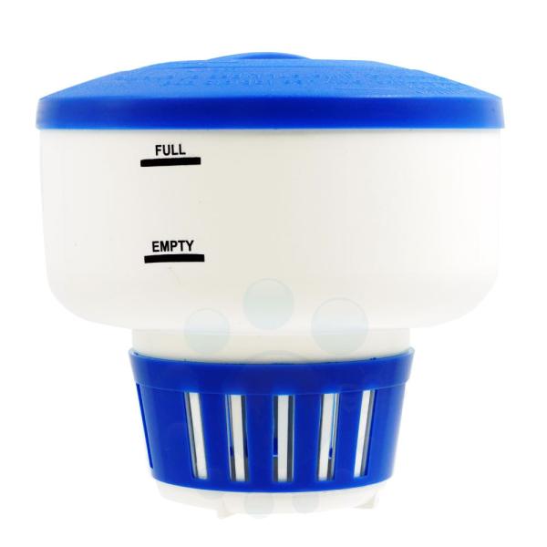 【商品名】スパフロート【内容量】1個【寸　法】高さ180mm、上部直径190mm、底部直径90mm【薬剤充填量】最大40錠【販売元】株式会社イーライフ【商品特長】◆1回のセットで連続的に塩素管理ができます。◆薬剤を入れて浴槽に浮かべるだけの...