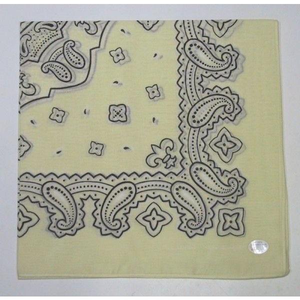 日本製バンダナ ペイズリー柄 アイボリー 快適goods 通販 Yahoo ショッピング