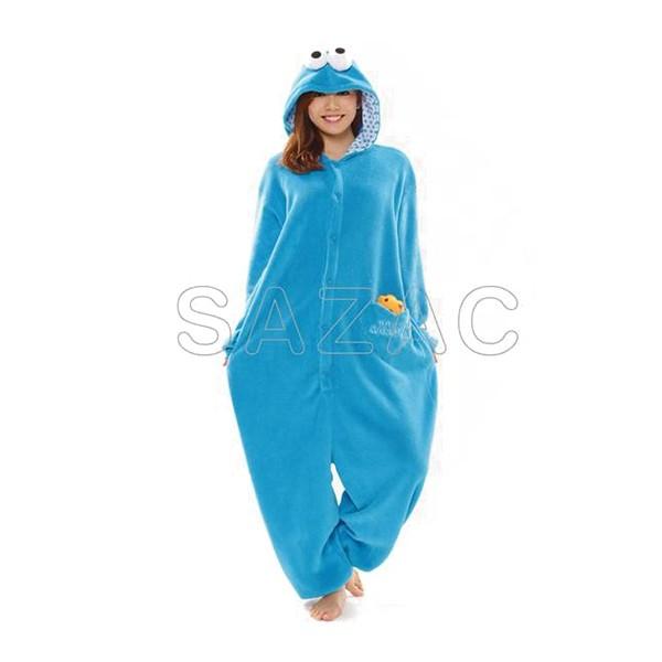 サザック フリース着ぐるみ クッキーモンスター フリーサイズ Kos 072 Www Splitstudio Tv Index Php