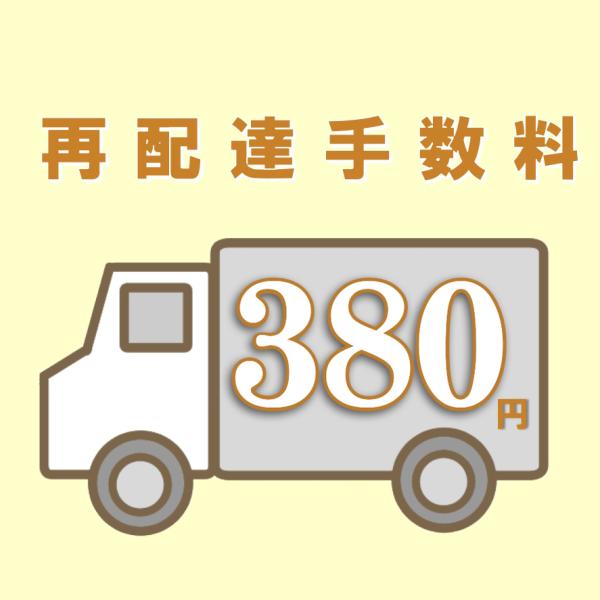 商品再配達費用380円（税込み）