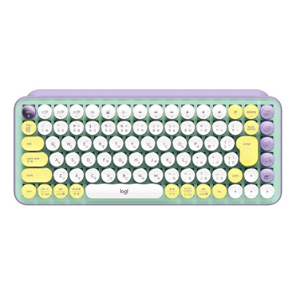 ロジクール POP KEYS K730PL メカニカル ワイヤレス キーボード パープル 日本語配列 メカニカルキーボード ワイヤレスキーボード