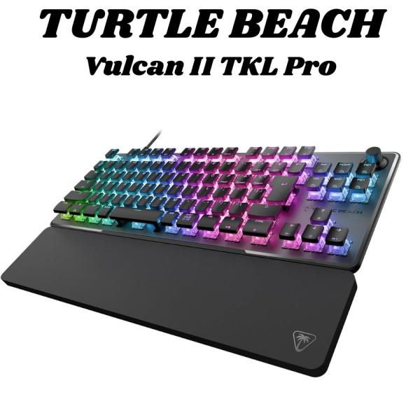 TURTLE BEACH ラピッドトリガー 搭載 ゲーミングキーボード Vulcan II TKL Pro リアクタップ 可変アクチュエーション 日本語配列 有線 ブラック 黒 テンキーレス