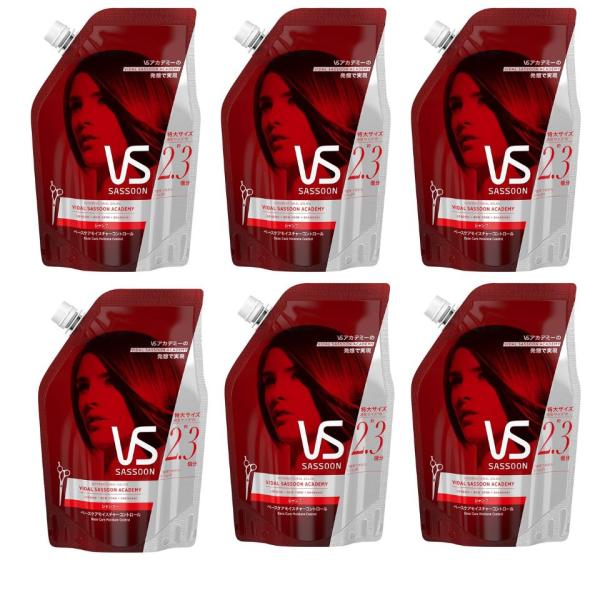 ヴィダルサスーン シャンプー ベースケアモイスチャーコントロール 詰め替え 超特大 800ml 6袋セット