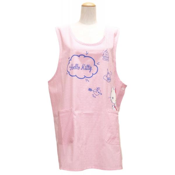 ハローキティ キャラクターエプロン 保育士エプロン 大きい