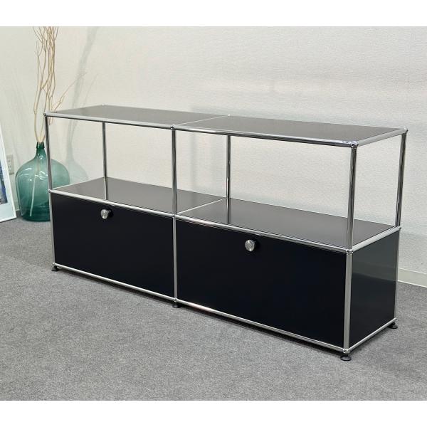 美品□USM/ハラーシステム□キャビネットシェルフ 2列2段