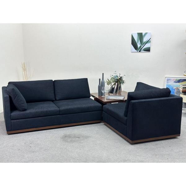 ■リッツウェル■GINA　モジュラー　3Pソファ　セパレート　ファブリック　濃紺 □Ritzwell/リッツウェル□GINA/ジーナ モジュラー3Pソファ セパレート