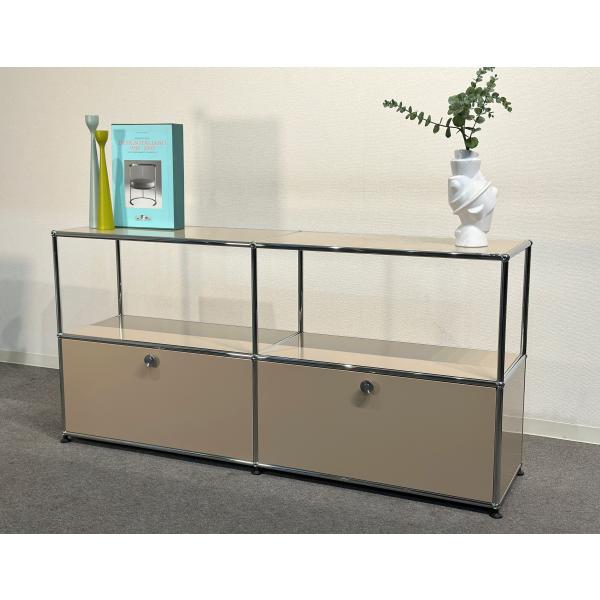正規品!ほぼ未使用品□USMハラー□スリム オープンシェルフ 1列2段
