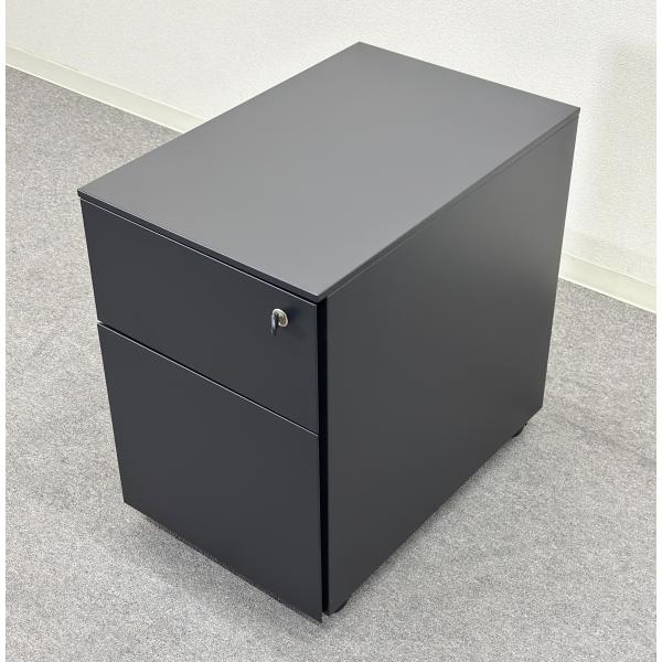 Cassina ixc カッシーナ エアフレーム ドロワー　デスクワゴン　黒 □Cassina ixc./カッシーナイクスシー□AFドロアー 鍵付き ブラック