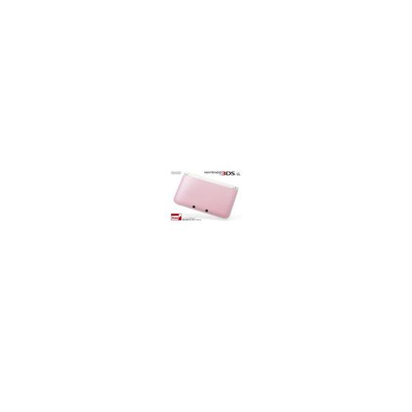 送料無料】【中古】3DS ニンテンドー3DS LL ピンクXホワイト 本体 