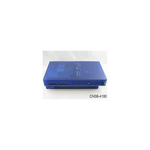 PlayStation2本体SCPH-37000L オーシャン・ブルー(スケルトンPS2本体)の画像