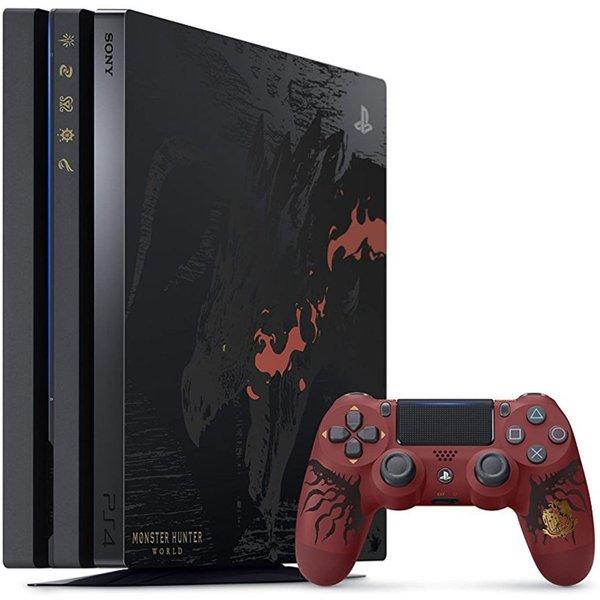 中古】プレステ4 (1TB)＋ソフト(モンハンワールド)