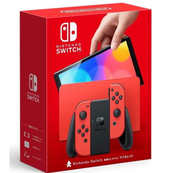 【送料無料】【中古】Nintendo Switch （有機ELモデル） マリオレッド