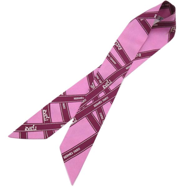 エルメスツイリー ボルデュック ネイビーブルーピンク