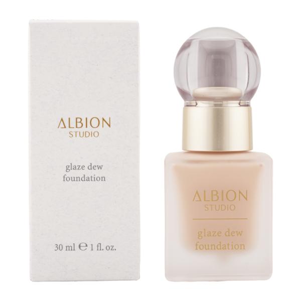 ALBION アルビオン グレイズデュウ ファンデーション 020ピンクベージュ SPF28 PA+++ ツヤ肌 毛穴 キメ 色ムラ[ギフトラッピング対応]