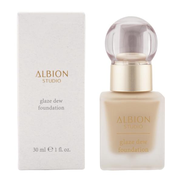 ALBION アルビオン グレイズデュウ ファンデーション 040クールベージュ SPF28 PA+++ ツヤ肌 毛穴 キメ 色ムラ[ギフトラッピング対応]