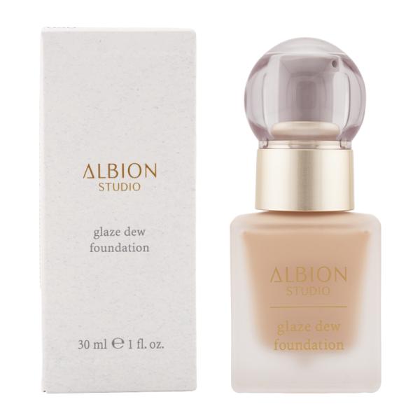 ALBION アルビオン グレイズデュウ ファンデーション 050ベージュ SPF28 PA+++ ツヤ肌 毛穴 キメ 色ムラ[ギフトラッピング対応]