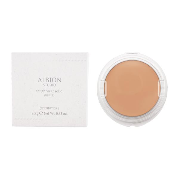 ALBION アルビオン タフウェア ソリッド 030 ピンクベージュ レフィル 9.5g SPF50+ PA++++ UV 耐水 薄膜 紫外線 なめらかさ ツヤ [ギフトラッピング対応]
