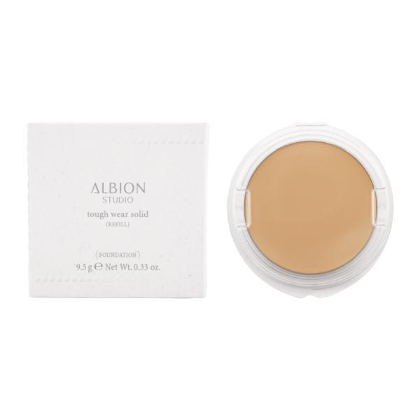 ALBION アルビオン タフウェア ソリッド 040 クールベージュ レフィル 9.5g SPF50+ PA++++ UV 耐水 薄膜 紫外線 なめらかさ ツヤ [ギフトラッピング対応]