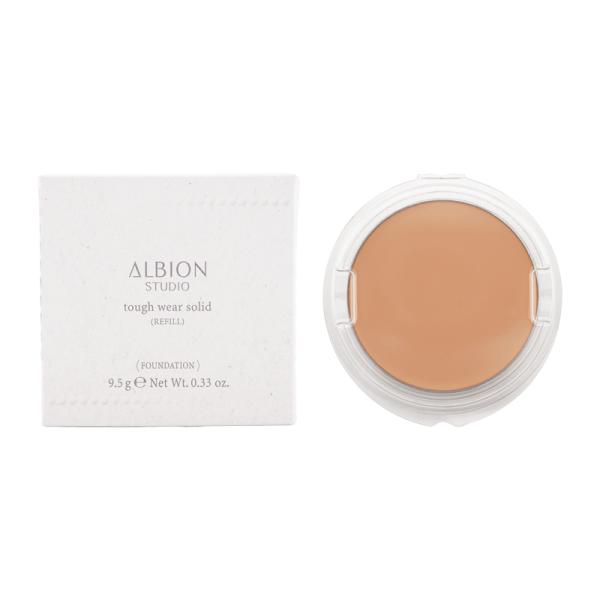 ALBION アルビオン タフウェア ソリッド 050 ベージュ レフィル 9.5g SPF50+ PA++++ UV 耐水 薄膜 紫外線 なめらかさ ツヤ [ギフトラッピング対応]