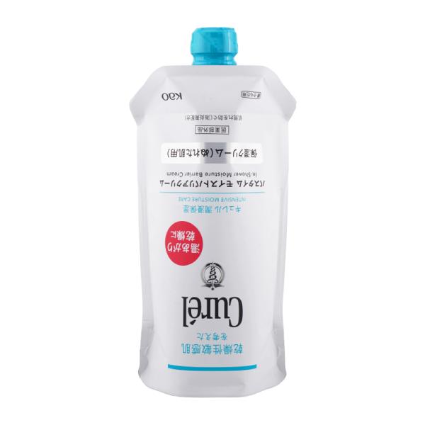 他サイト： Curel キュレル バスタイム モイストバリアクリーム 310g つけかえ用 ぬれた肌用保湿クリーム 乾燥肌 つりさげパック [医薬部外品][ギフトラッピング対応]の商品画像